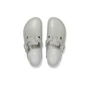 Birkenstock Boston Exquisite Natural Leather Mineral Grey Clogs