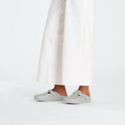 Birkenstock Boston Exquisite Natural Leather Mineral Grey Clogs