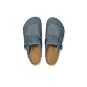 Birkenstock Boston Nova Nubuck Leather/Textile Basalt Grey  Clogs