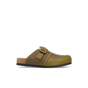 Birkenstock Boston Nova Nubuck Leather/Textile Pine Green Clogs