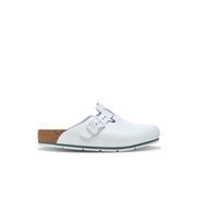Birkenstock Boston Pro PU Coated/Leather White Clogs