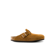 Birkenstock Boston Suede Leather Mink Soft Footbed Clogs
