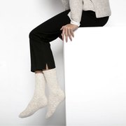 Birkenstock Cotton Slub Beige/White Unisex Socks