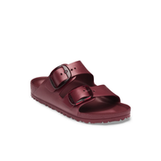 Birkenstock womens rubber sandals burgundy