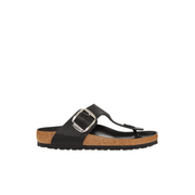 Birkenstock Gizeh Big Buckle Leather Black Sandals