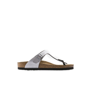 Birkenstock Gizeh Birko-Flor Silver Sandals