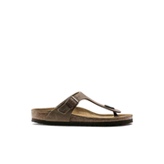 Birkenstock Gizeh Oiled Leather Tobacco Brown Sandals