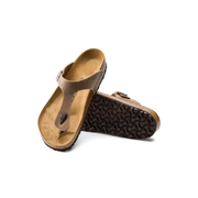 Birkenstock Gizeh Oiled Leather Tobacco Brown Sandals