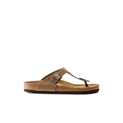 Birkenstock Gizeh Oiled Leather Tobacco Brown Sandals