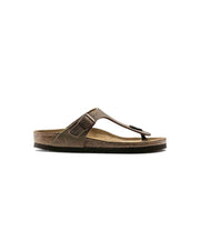 Birkenstock Gizeh Oiled Leather Tobacco Brown Sandals