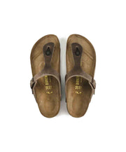 Birkenstock Gizeh Oiled Leather Tobacco Brown Sandals