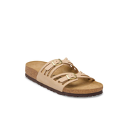 Birkenstock Granada Nubuck Leather Sandcastle Sandals