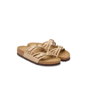 Birkenstock Granada Nubuck Leather Sandcastle Sandals