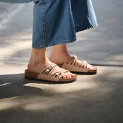 Birkenstock Granada Nubuck Leather Sandcastle Sandals