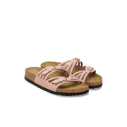 Birkenstock Granada Nubuck Leather Soft Pink Sandals