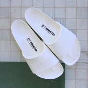 comfortable waterproof unisex white slides