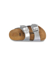 Birkenstock Kids Arizona Birko-Flor Electric Metallic Silver Sandals