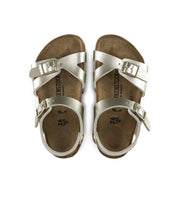 Birkenstock Kids Rio Birko-Flor Electric Metallic Gold Sandals
