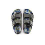 Birkenstock Kids Arizona Birko-Flor Grey Multicolour Camo Sandals