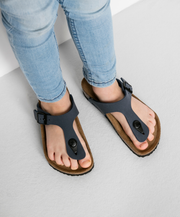 Adjustable Buckle Blue Sandal Cork Base supportive 