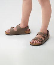 Kids Adjustable Three Strap Active Sandal Hook and Loop Velcro Ankle Strap 