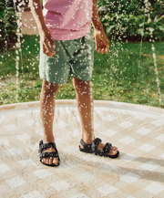 Birkenstock Black Kids Adjustable Outdoor Rubber EVA Plastic Sandals Waterproof Flexible Beach pool