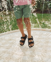 Birkenstock Black Kids Adjustable Outdoor Rubber EVA Plastic Sandals Waterproof Flexible 