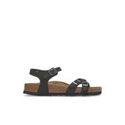 Birkenstock Kumba Nubuck Leather Black Soft Footbed Sandals