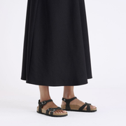 Birkenstock Kumba Nubuck Leather Black Soft Footbed Sandals