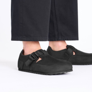 Birkenstock London Nova Nubuck Leather/Textile Black Shoes