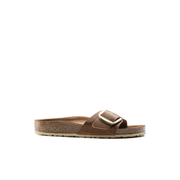 Birkenstock Madrid Big Buckle Oiled Leather Cognac Sandals