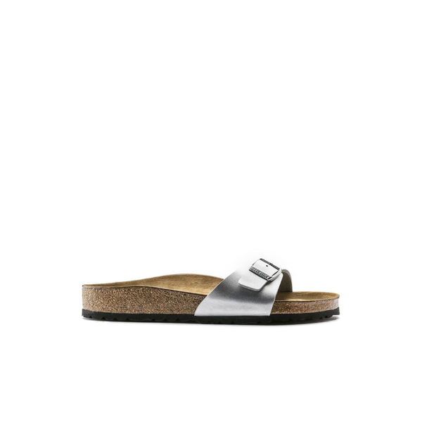 Birkenstock Madrid Birko-Flor Silver Sandals | Free Shipping – Bstore