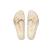Birkenstock Madrid Pearl Big Buckle High Shine Natural/Patent Leather Ecru Sandals