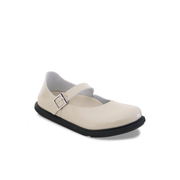 Birkenstock Mantova Droplet Buckle High Shine Natural/Patent Leather Oyster Shoes