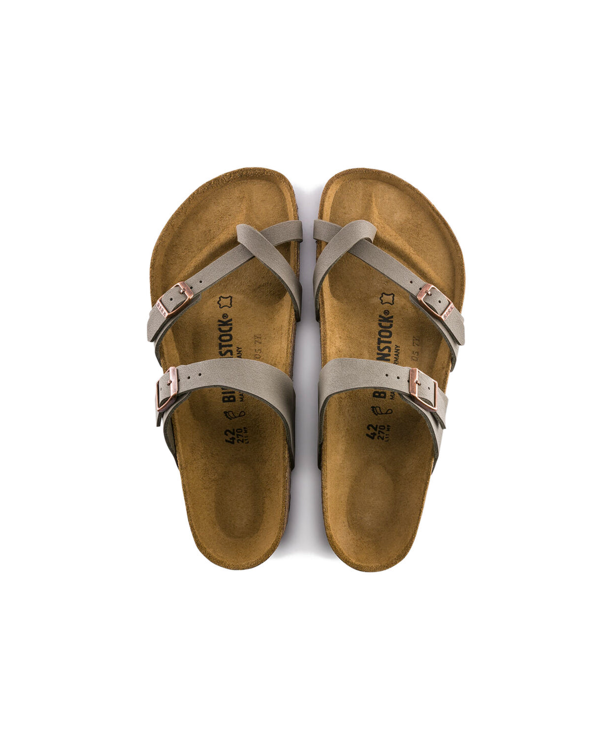 Birkenstock Mayari Birkibuc Stone Sandals