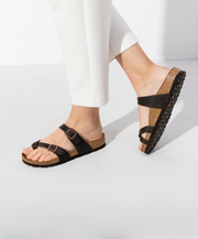 Mens and Womens Toe loop Traditional Sandal With Brown Dark Black Leather Birkenstock