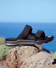 Hook-and-Loop Velcro Dark Supportive All-day Comfort Birkenstock Sandal