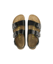 Birkenstock Milano Leather Black Sandals Free Shipping – Bstore