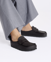 Comfortable Cork Base Black Mens and Womens Boat Shoes Birkenstock Clog