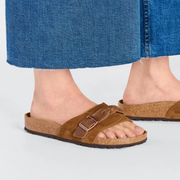 Birkenstock Oita Braided Suede/Oiled Leather Mink Sandals
