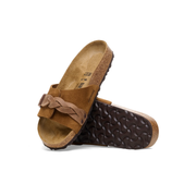 Birkenstock Oita Braided Suede/Oiled Leather Mink Sandals