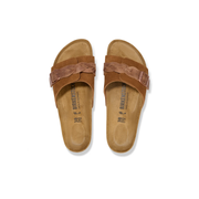 Birkenstock Oita Braided Suede/Oiled Leather Mink Sandals