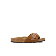 Birkenstock Oita Braided Suede/Oiled Leather Mink Sandals