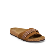 Birkenstock Oita Braided Suede/Oiled Leather Mink Sandals
