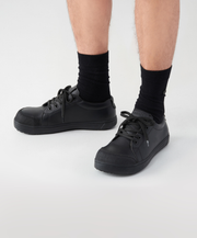 Birkenstock QS 500 Microfibre Black Steel Cap Shoes | Free Express