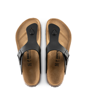 Traditional Thong Sandal Birkenstock Black Cork Base Buckle Adjustable 
