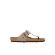 Birkenstock Safaga Synthetic Soft Desert Dust Espresso/Grey Taupe Vegan Sandals