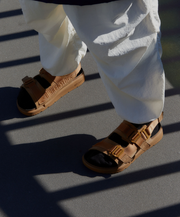 Adjustable Modern Brown Sandal Adjustable Ankle Strap Buckle