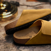 Birkenstock Solana Suede Leather Cork Brown Sandals
