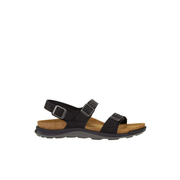 Birkenstock Sonora Cross Town Oiled Leather Black Sandals
